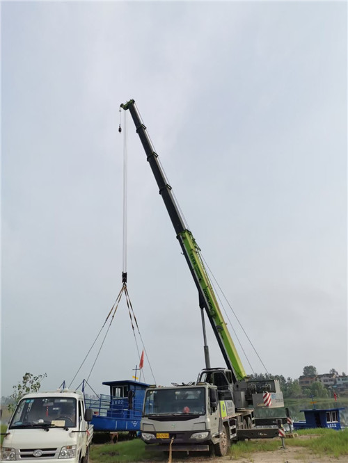 宾县桥梁建设吊装案例